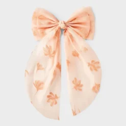 Chiffon Floral Double Bow Hair Barrette - A New Day™ -A NEW DAY Shop GUEST eed3674f 46c9 4022 850b d7fcc0a8cbd1