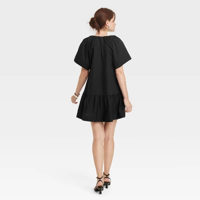 Women's Flutter Short Sleeve Mini Shift Dress - A New Day™