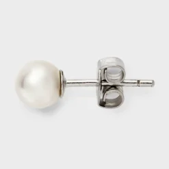 Sterling Silver Pearl Dangle Stud Earring Set 3pc - A New Day™ Silver -A NEW DAY Shop GUEST f6a44512 ea95 46a4 ade1 3845eb017fd4