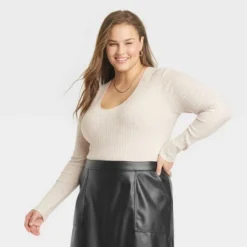 Women's Fine Gauge Scoop Neck Sweater - A New Day™ -A NEW DAY Shop GUEST f6cd4b48 2784 4d84 bdd3 e4311c622a78