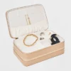 Three Layer Travel Jewelry Organizer - A New Day™ Tan: Compact Storage Box, Cardboard Material, 8"x5"x3" -A NEW DAY Shop GUEST fd3a835b 357a 401d ad32 55826fd66dcc